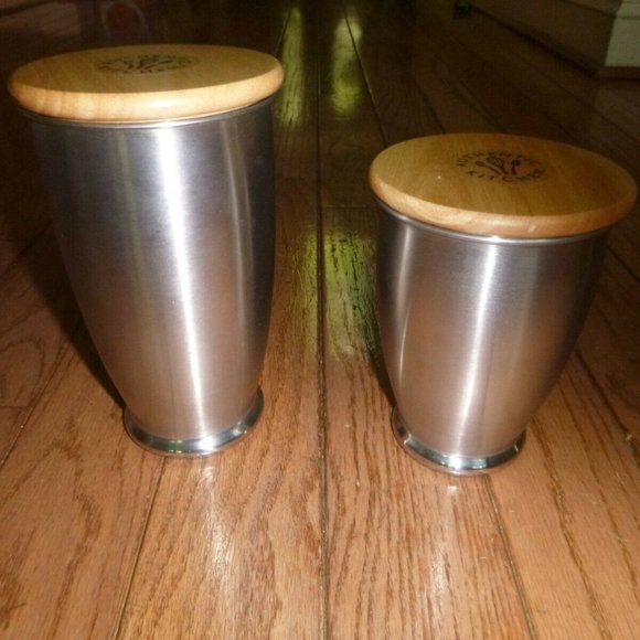 2 Stainless Steel Kitchen Storage Containers - Picture 2 of 3